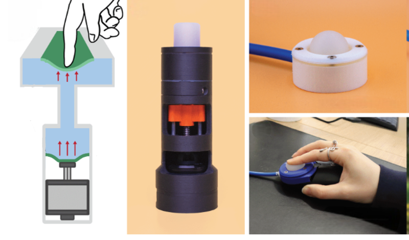 HydroHaptics deformable interface providing force feedback